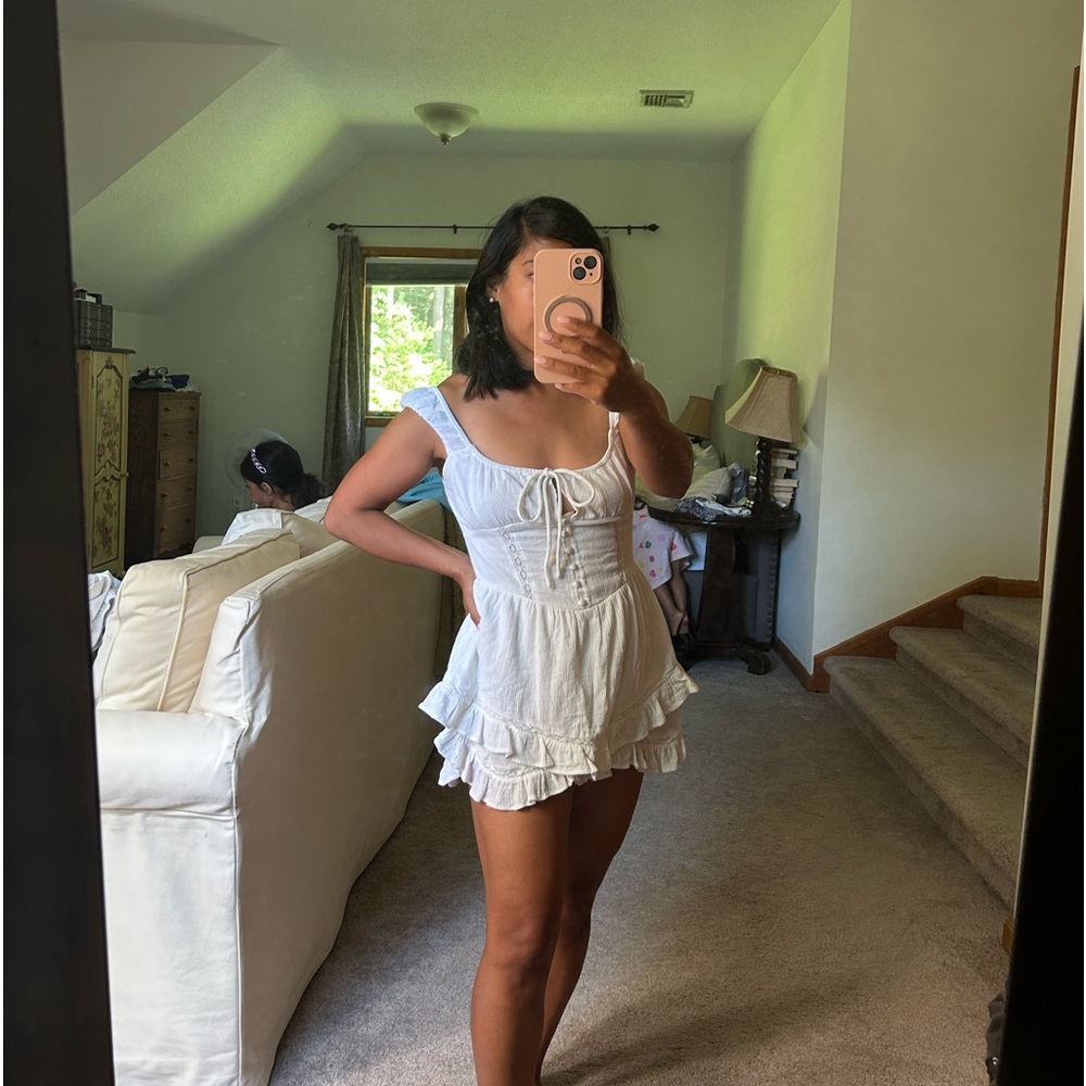 Cute white Urban Outfitters romper